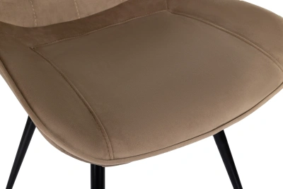 Стул для дома Бюрократ CH-K2_4 комплект 4шт св.коричневый Holland 65 металл черный на ножках (CH-K2_1/HL65_4)