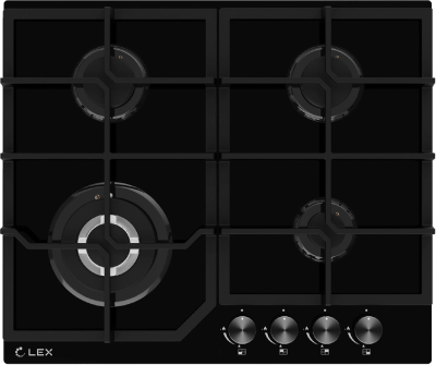 Газовая варочная поверхность Lex GVG 640-1 BBL черный