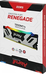 Память DDR5 2x24GB 7200MHz Kingston KF572C38RSAK2-48 Fury Renegade XMP RGB RTL Gaming PC5-57600 CL38 DIMM 288-pin 1.45В kit single rank с радиатором Ret