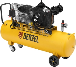 Компрессор поршневой Denzel BCV2300/100 масляный 440л/мин 100л 2300Вт желтый/черный