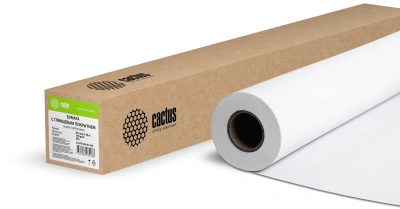 Бумага Cactus CS-PG180-91430 36"(A0) 914мм-30м/180г/м2/белый глянцевое для струйной печати втулка:50.8мм (2")