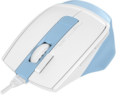 Мышь A4Tech Fstyler FM45S Air голубой/белый оптическая 2400dpi silent USB 7but (FM45S AIR USB (LCY BLUE))