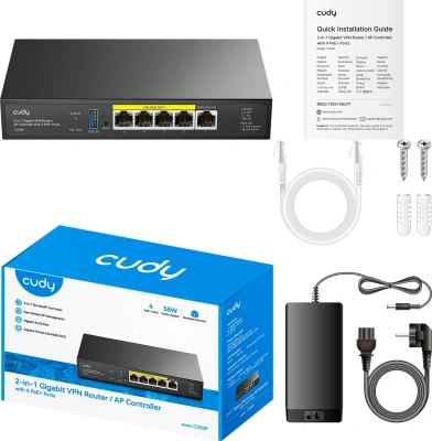 Контроллер Cudy C200P 10/100/1000BASE-TX
