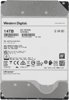 Жесткий диск WD SATA-III 14TB 0F31284 WUH721414ALE6L4 Server Ultrastar DC HC530 512E (7200rpm) 512Mb 3.5"