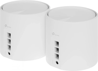Бесшовный Mesh роутер TP-Link DECO X50(2-PACK) AX3000 10/100/1000BASE-TX белый (упак.:2шт)