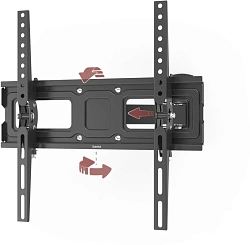 Кронштейн для телевизора Hama 00220832 черный 32"-65" макс.30кг настенный поворотно-выдвижной и наклонный