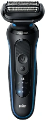 Бритва сетчатая Braun 52-B1600s реж.эл.:3 питан.:аккум. синий