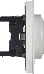 Розетка силов. IEK Brite РС12-3-БрБ BR-R21-16-K01-F 2розет. двойн. скрыт. зазем. IP20 белый (упак.:1шт)