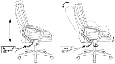 Кресло руководителя Бюрократ CH-868N коричневый Boroko-37 эко.кожа крестов. пластик