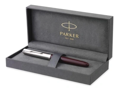 Ручка перьев. Parker 51 Core (2123496) Burgundy F сталь нержавеющая подар.кор.