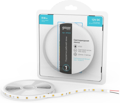 Лента светодиод. Gauss Basic 3м (BT023)