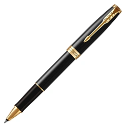 Ручка роллер Parker Sonnet Core T530 (1931496) LaqBlack GT F черн. черн. подар.кор.