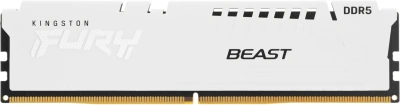 Память DDR5 16GB 6800MHz Kingston KF568C34BWE-16 Fury Beast White Expo RTL Gaming PC5-54400 CL34 DIMM 288-pin 1.4В kit dual rank с радиатором Ret