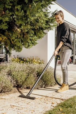 Строительный пылесос Karcher KWD 3 S V-15/4/20 AE *EU 1000Вт (уборка: сухая/сбор воды/выдув) желтый