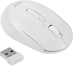 Мышь Acer OMR308 белый оптическая 1600dpi беспров. BT/Radio USB 4but (ZL.MCECC.023)