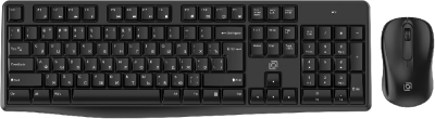 Клавиатура + мышь Оклик S260W клав:черный мышь:черный USB беспроводная Multimedia (2066170)