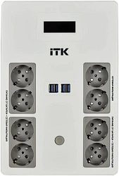 Источник бесперебойного питания ITK Electra EST8-1000VA-1-001 600Вт 1000ВА черный