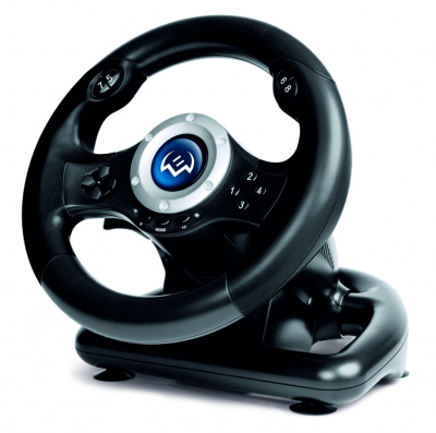 Руль Sven GC-W500 10кноп. (с педалями) черный