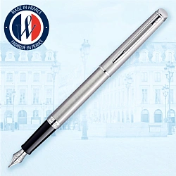 Ручка перьев. Waterman Hemisphere (S0920410) Steel CT F сталь нержавеющая подар.кор.