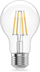 Лампа филам. Gauss Filament 11Вт цок.:E27 груша 220B св.свеч.бел.нейт. (упак.:10шт) (22221)