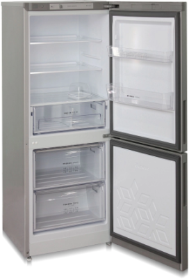 Холодильник Бирюса Б-M6041 2-хкамерн. серый металлик