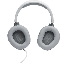 Гарнитура накладные JBL Quantum 100 1.2м белый проводные оголовье (JBLQUANTUM100WHT)