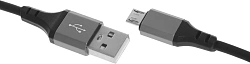 Кабель Hoco X86 Micro Spear X86 MICRO USB (m)-micro USB (m) 1м черный коробка