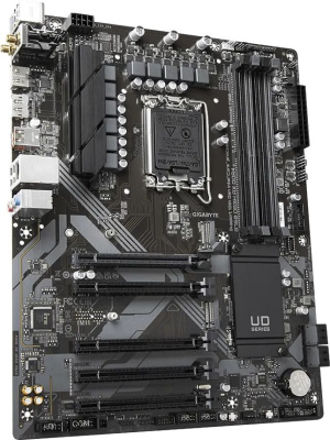 Материнская плата Gigabyte B760 DS3H AX DDR4 Soc-1700 Intel B760 4xDDR4 ATX AC`97 8ch(7.1) GbLAN RAID+HDMI+DP