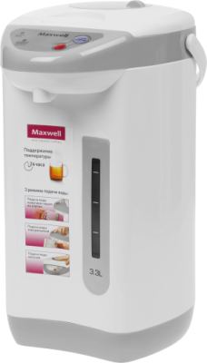 Термопот Maxwell MW-1056 3.3л. 800Вт серый/белый