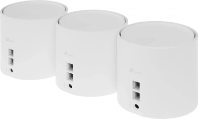Бесшовный Mesh роутер TP-Link Deco X10 (DECO X10(3-PACK)) AX1500 10/100/1000BASE-TX белый (упак.:3шт)