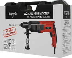 Перфоратор Elitech П 280РЭМ патрон:SDS-plus уд.:2.8Дж 1000Вт (кейс в комплекте)
