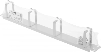 Кабельный органайзер горизонтальный ЦМО ГКО-4.62 односторонний кольца 1U шир.:19" глуб.:85мм