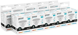 Лампа светодиодная Gauss Elementary 13521 11Вт цок.:GU5.3 софит 220B св.свеч.бел.нейт. MR16 (упак.:10шт)