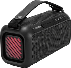 Колонка порт. Hyundai H-PS1007 черный 60W 2.0 BT 10м 2600mAh