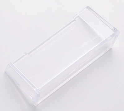 Подставка Deli E7623 для визиток 100х38х82мм прозрачный