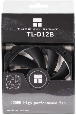 Вентилятор для корпуса Thermalright TL-D12B 120х120x25 черный 4-pin 25.2дБ Ret