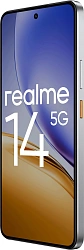 Смартфон Realme RMX5070 14 5G 256Gb 12Gb серебристый моноблок 3G 4G 2Sim 6.67" 1080x2400 Android 15 50Mpix 802.11 a/b/g/n/ac/ax NFC GPS GSM900/1800 GSM1900 Protect