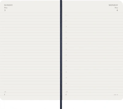 Ежедневник Moleskine CLASSIC SOFT Large 130х210мм 400стр. мягкая обложка синий сапфир