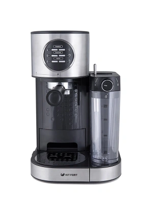 Кофеварка рожковая Kitfort КТ-703 серебристый/черный