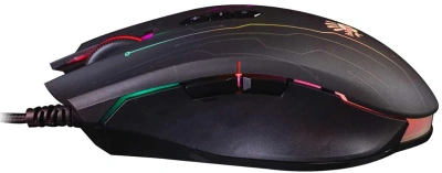 Мышь A4Tech Bloody Q82 черный/рисунок оптическая 6200dpi USB3.0 8but