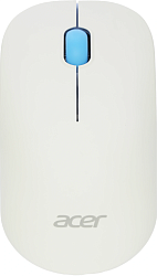 Мышь Acer OMR205 белый/голубой оптическая 1200dpi беспров. USB для ноутбука 3but (ZL.MCEEE.02H)