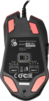 Мышь A4Tech Bloody W60 Max красный оптическая 10000dpi USB 10but