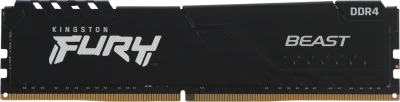 Память DDR4 4x8GB 3600MHz Kingston KF436C17BBK4/32 Fury Beast Black RTL Gaming PC4-28800 CL17 DIMM 288-pin 1.35В kit single rank с радиатором Ret