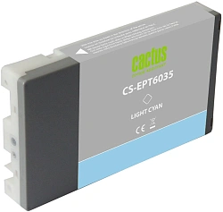 Картридж струйный Cactus CS-EPT6035 T6035 св.голуб.пигм. (220мл) для Epson Stylus PRO 7880/9880 с чипом