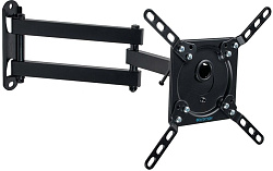 Кронштейн для телевизора Kromax DIX-14 черный 15"-42" макс.20кг настенный поворотно-выдвижной и наклонный