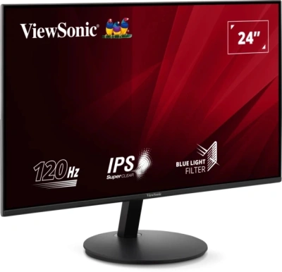 Монитор ViewSonic 23.8" VA24E1-H черный IPS LED 5ms 16:9 HDMI матовая 1500:1 250cd 178гр/178гр 1920x1080 120Hz VGA FHD 5.2кг