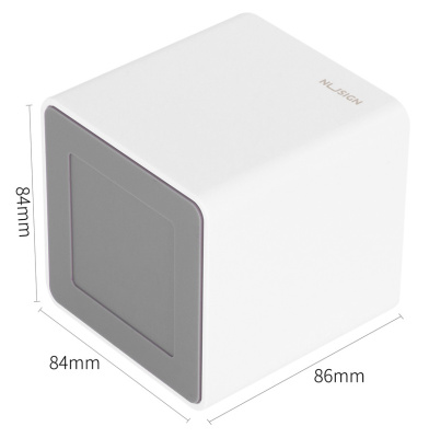 Подставка Deli ENS011WHITE Nusign 2отд. для письменных принадлежностей 84х84х86мм белый пластик