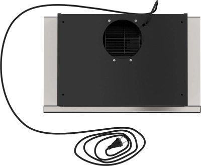 Вытяжка встраиваемая Elikor Интегра Glass 50Н-400-В2Д нержавеющая сталь/стекло черное управление: кнопочное (1 мотор)