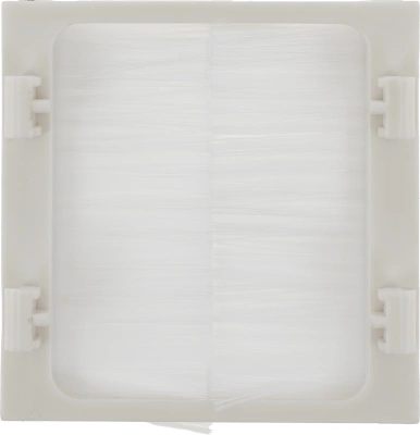 Щеточный ввод Lanmaster LAN-SIP-23BR-WH шир.45мм выс.45мм белый (упак.:1шт)