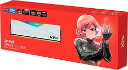 Память DDR4 32GB 3600MHz A-Data AX4U360032G18I-SW50 XPG Spectrix D50 RGB RTL Gaming PC4-28800 CL18 DIMM 288-pin 1.35В single rank с радиатором Ret